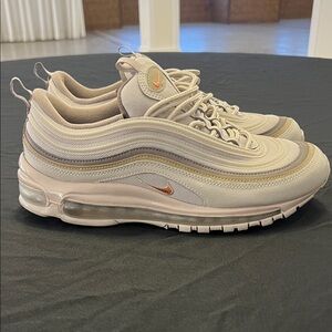 Nike Men's Air Max 97 in Beige and Orange